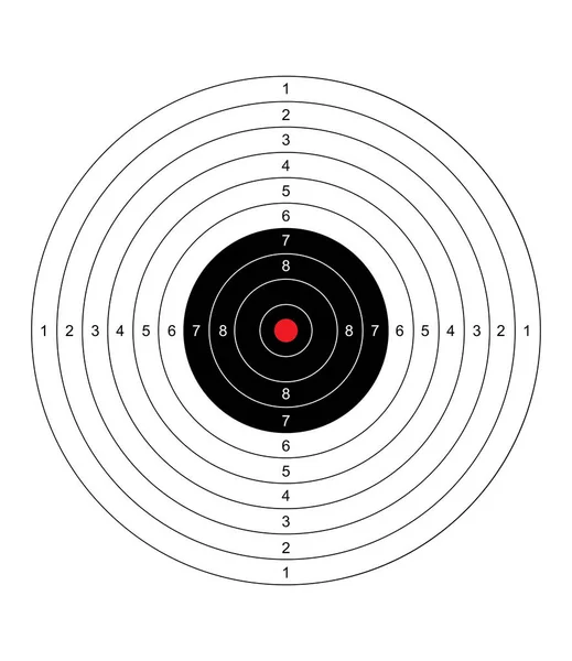 Boş Hedef Boş Silah Hedef Kağıt Çekim Hedef Boş Hedef — Stok Vektör