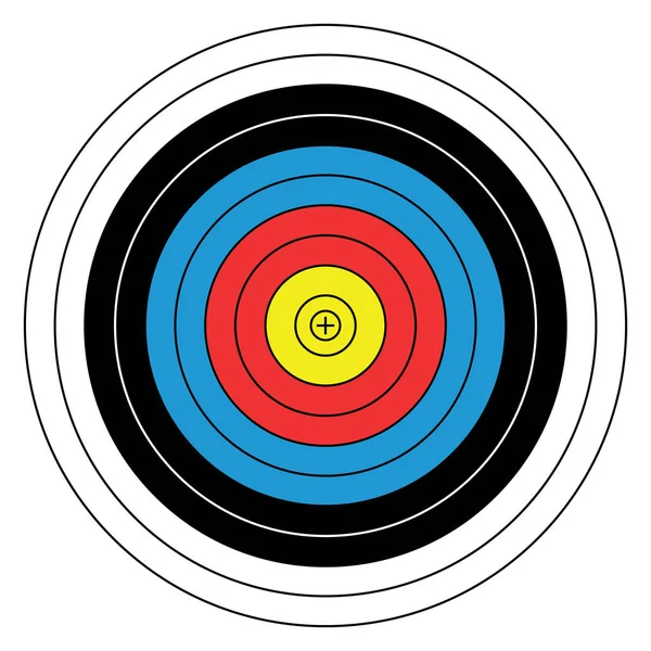 空白箭头目标空白枪靶纸射击目标空白目标背景目标纸在白色背景矢量上拍摄 — 图库矢量图片