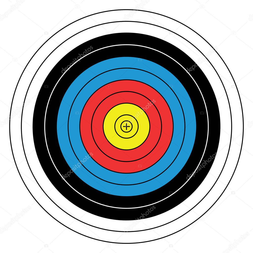 blank arrow  target blank gun target paper shooting target blank target background target paper shooting on white background vector