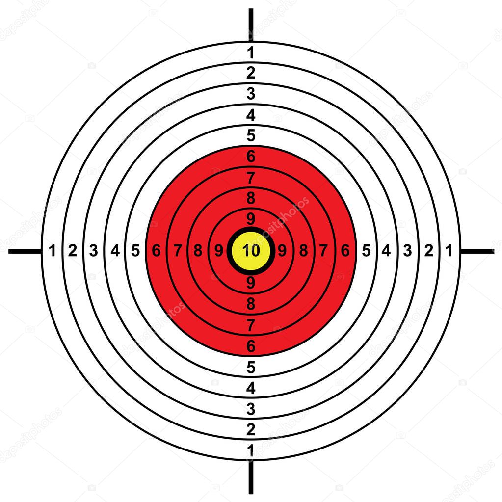 blank arrow  target blank gun target paper shooting target blank target background target paper shooting on white background vector