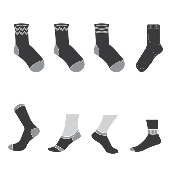 Çorap Clipart Çorap Çizim Çorap Simgesi Simgesi Beyaz Arka Plan — Stok Vektör