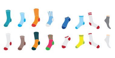 çorap clipart çorap çizim çorap simgesi simgesi beyaz arka plan vektör illüstrasyon izole