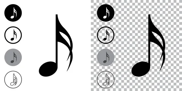 Símbolos Musicales Elementos Símbolos Musicales Iconos Anotaciones Icono Música Vector — Archivo Imágenes Vectoriales