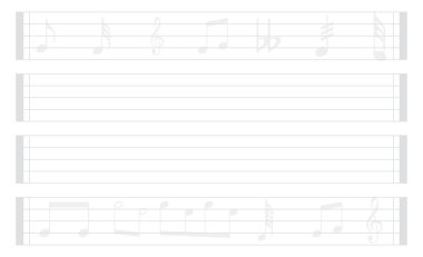 müzik sembolü arka plan , Elements müzikal arka plan müziği arka plan vektör