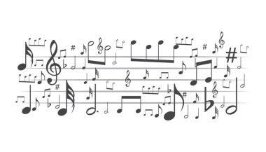müzik sembolü arka plan , Elements müzikal arka plan müziği arka plan vektör