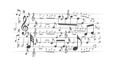 müzik sembolü arka plan , Elements müzikal arka plan müziği arka plan vektör