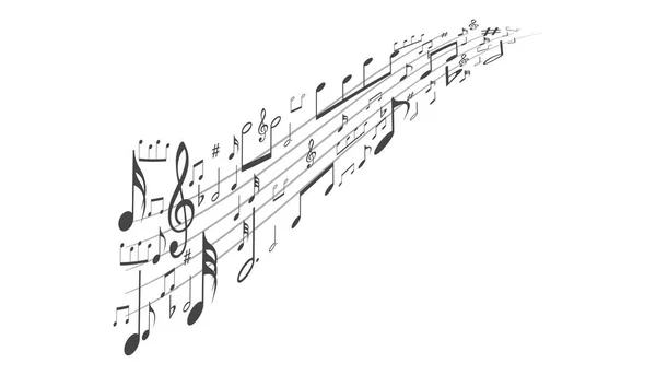 Музичний Символ Фон Елементи Музичного Фону Музичного Фону Вектор — стоковий вектор