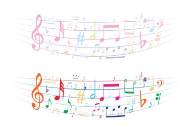 müzik sembolü arka plan , Elements müzikal arka plan müziği arka plan vektör