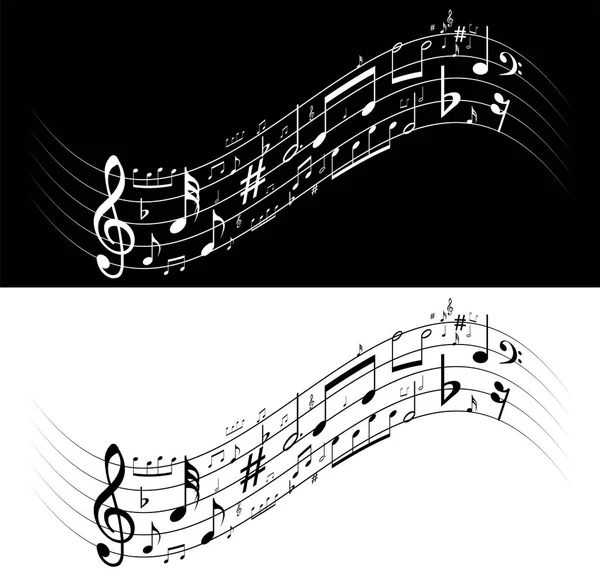 Musik Symbol Hintergrund Elemente Musikalische Hintergrundmusik Hintergrund Vektor — Stockvektor