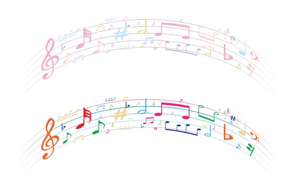 Hudební Symbol Pozadí Prvky Hudební Pozadí Hudba Vektor Pozadí — Stockový vektor