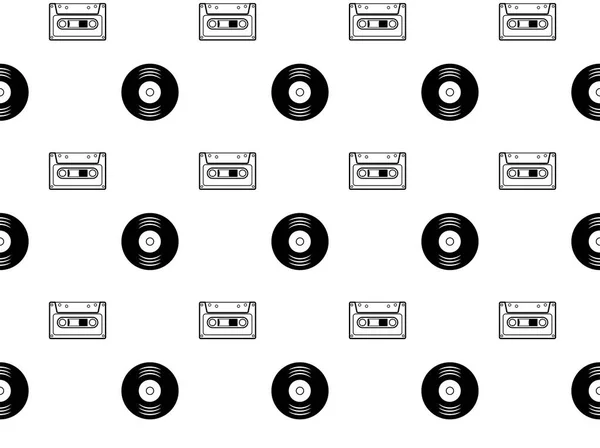 Seamless Musical Symbols Marks Seamless Background Musical Notes Seamless Pattern — Stock Vector