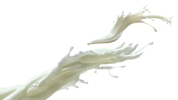 Milch Spritzt Flüssig Arm Illustration — Stockfoto