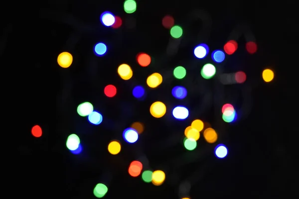 Foco Suave Luces Celebración Navidad —  Fotos de Stock