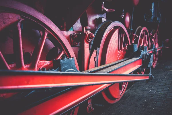 Details Different Images Locomotives Marshalling Yard Wagons Carriages Train Stations — Stock Photo, Image