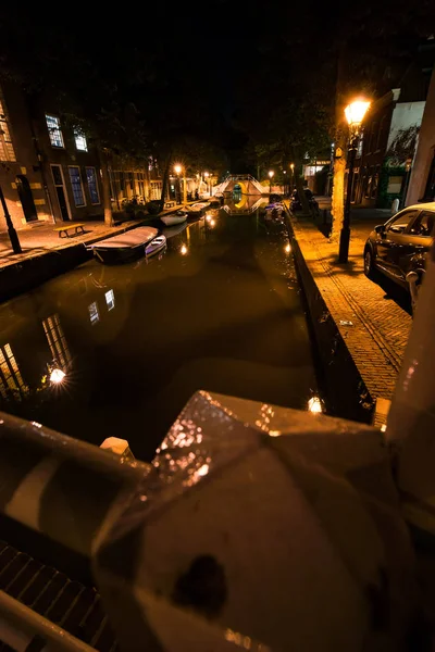 Sokaklar Evler Sokaklar Kanallar Alkmaar Eski Kasaba Kuzey Hollanda Ayrıntıları — Stok fotoğraf