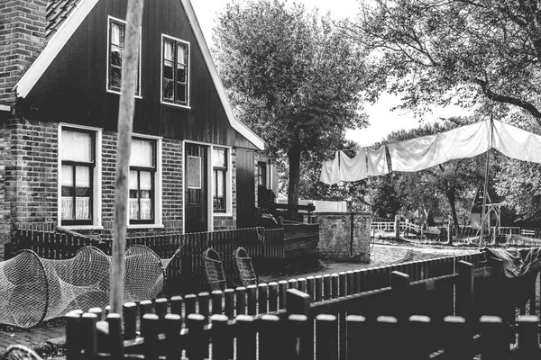 Détails Musée Plein Air Village Traditionnel Des Pêcheurs Zuiderzeemuseum Pays — Photo