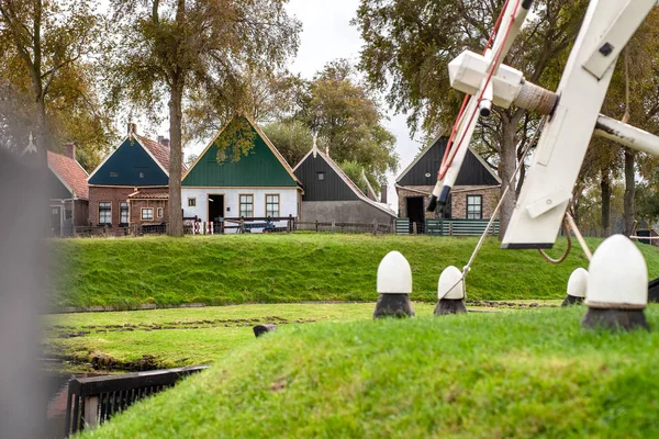 Részleteket Hagyományos Halász Falu Szabadtéri Múzeum Zuiderzeemuseum Hollandia — Stock Fotó