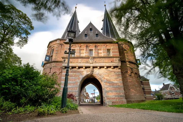 Fairy-tale city gate in a medieval city in the Netherlands