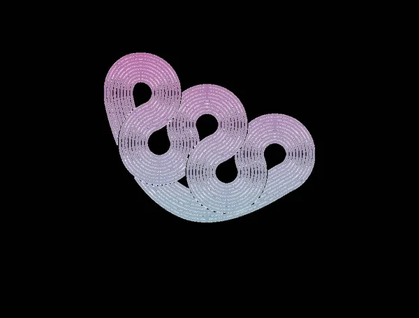 bir gradyan ile dekore edilmiş desen