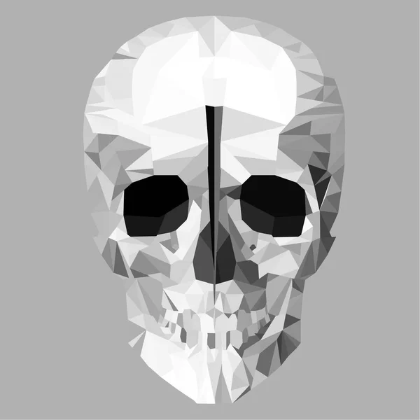 kafatası düşük poli tarzı