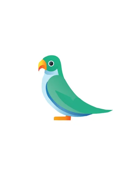 vektör (resimde papağan)