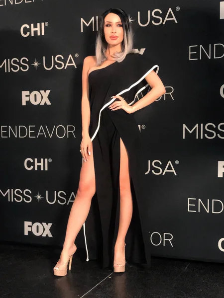Lisa Opie 2018 Miss Usa Pageant Arbejder Luft Til Pageant - Stock-foto