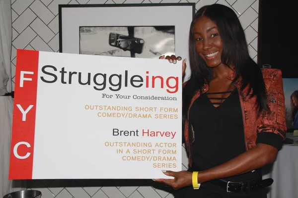 Tanjareen Evento Struggleing Your Consideration Organizado Por Whole Productions Brent Imagen De Stock