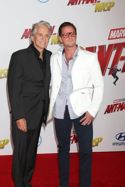 Michael Douglas, Cameron Douglas — Foto Stock