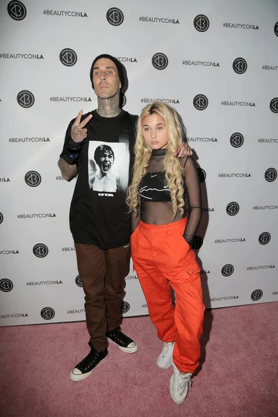 Travis Barker Alabama Barker Auf Dem Beautycon Festival 2018 Los — Stockfoto