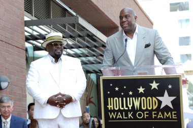 Cedric the Entertainer, Magic Johnson Cedric the Entertainer Star Hollywood Walk of Fame, Hollywood, CA 07-19-18