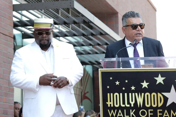 Cedric Entertainer George Lopez Cedric Entertainer Star Hollywood Walk Fame — Zdjęcie stockowe