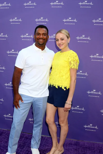 Alfonso Ribeiro, Angela Unkrich — Stok Foto