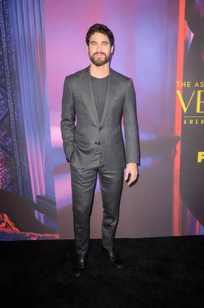 Darren Criss Assassinio Gianni Versace Red Carpet Event Leo Bing — Foto Stock