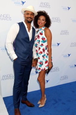 CJ Lindsey, Rochelle Aytes 2018, melek Ödülleri'nde proje melek gıda, Los Angeles, Ca 08-18-18