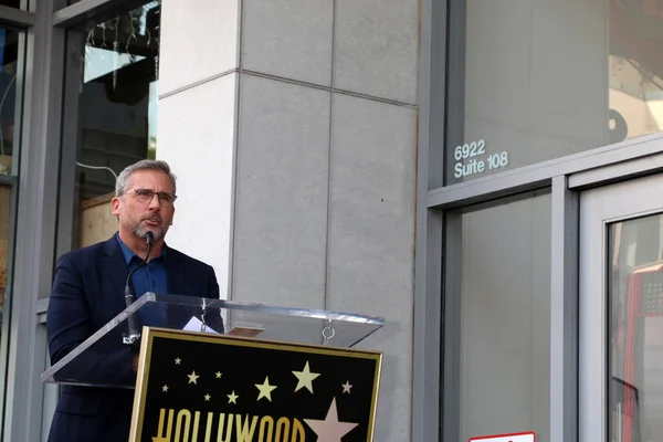 Steve Carell Jennifer Garner Star Seremoniassa Hollywoodin Walk Famessa Hollywoodissa — kuvapankkivalokuva