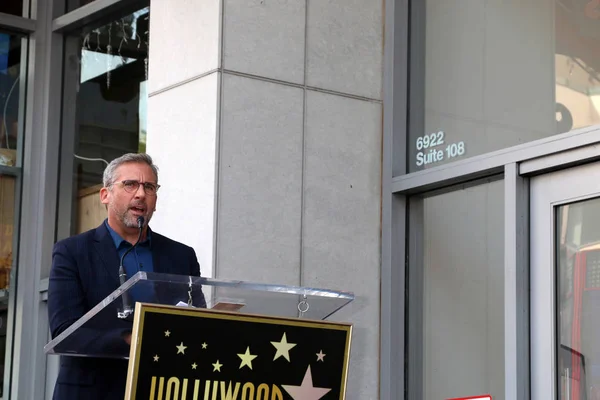 Steve Carell Jennifer Garner Csillag Szertartás Hollywood Walk Fame Hollywood — Stock Fotó