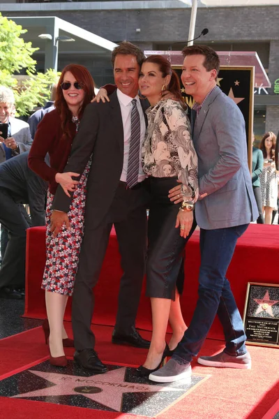 Megan Mullally Eric Mccormack Debra Messing Sean Hayes Eric Mccormack — Fotografia de Stock