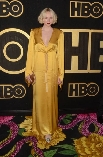 Gwendoline Christie 2018 Hbo Emmy Party Pacific Design Center West — Zdjęcie stockowe