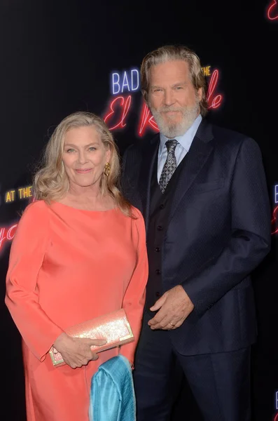 Susan Geston Jeff Bridges Bad Times Royale Globale Premiere Tcl — Stockfoto