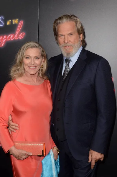 Susan Geston Jeff Bridges Slechte Tijden Royale Global Premiere Tcl — Stockfoto