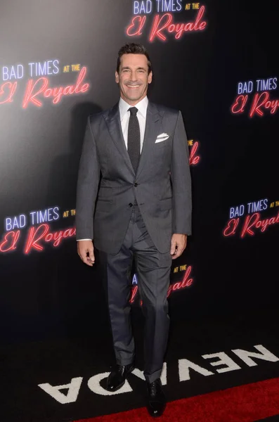 Jon Hamm Bad Times Royale Global Premiere Tcl Chinese Theater — Stock Photo, Image