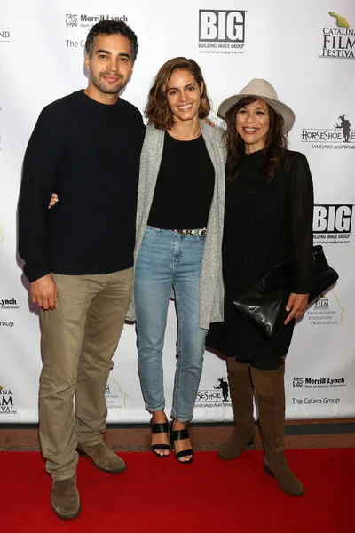 Ramon Rodriguez Karina Silva Rosie Perez Festiwalu Filmowym Catalina Noc — Zdjęcie stockowe