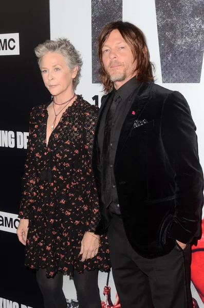 Melissa Mcbride Norman Reedus Yürüyen Ölüler Sezon Ilk Etkinlik Dga — Stok fotoğraf