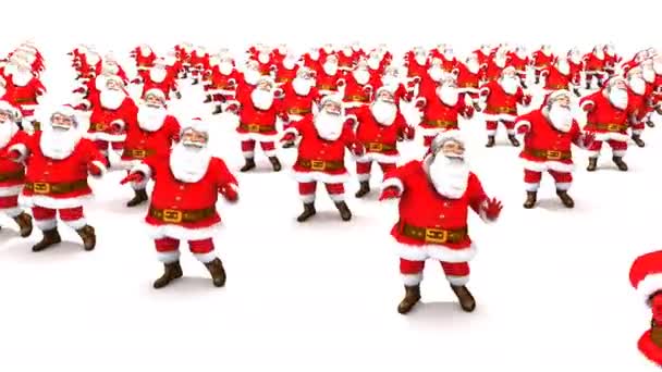 Babbo Natale Balla.Group Of Santa Claus Dancing Stock Video C Wavebreakmedia 130777250