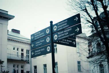 Gezi işaretçi Lviv, Ukrayna