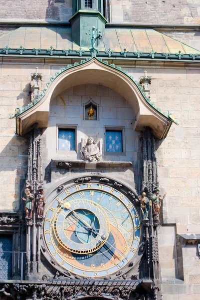 Reloj Astronómico Antiguo Praga República Checa — Foto de Stock