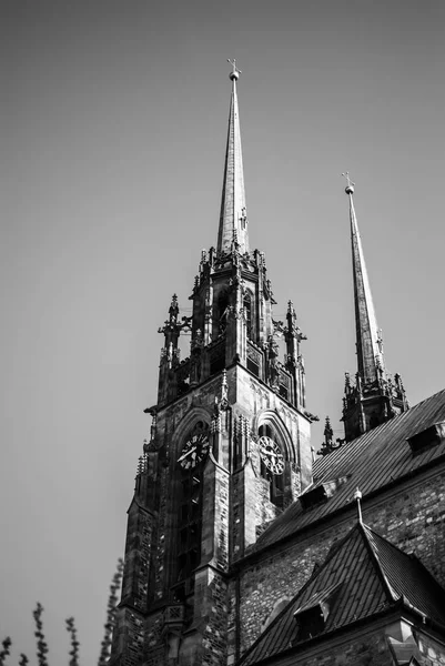 Kathedrale Peter Und Paul Brno Tschechische Republik Schöne Gotische Gebäude — Stockfoto
