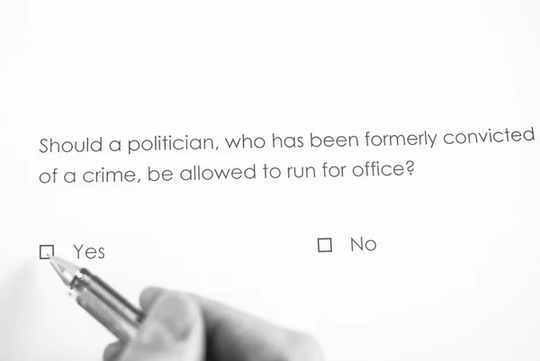 Should politician, who has been formerly convicted of crime, be allowed to run for office?