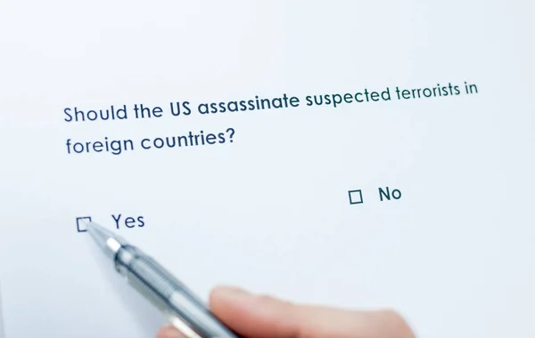 Should US assassinate suspected terrorists in foreign countries?