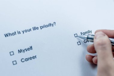 Hayat önceliğiniz nedir? Aile